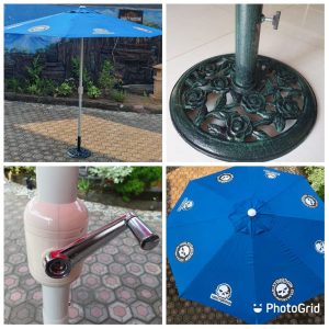 GAZEBO PAYUNG HD BLUE TWO SKULL