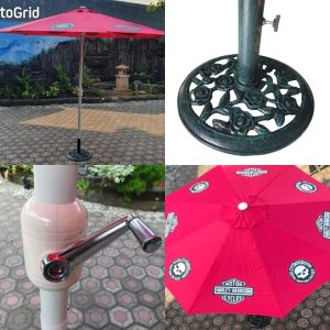 GAZEBO PAYUNG HD RED SKULL