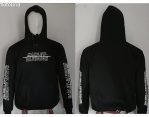 HOODIE SWEATER HD BLACK WRITE