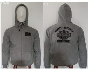 HOODIE SWEATER HD GREY MOTORCYCLE