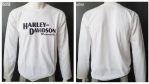 KAOS LENGAN PANJANG HD WHITE MOTORCYCLE